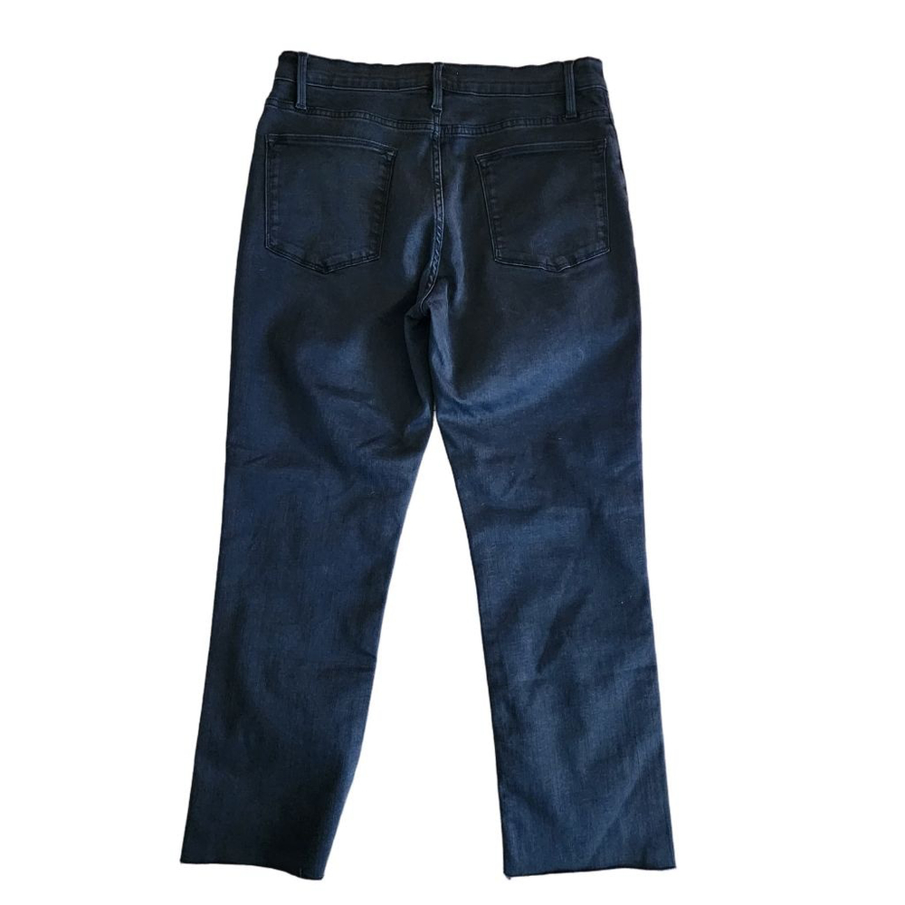 FRAME Black Le High Straight Jeans Raw Hem #83 Size 31 - Picture 4 of 7